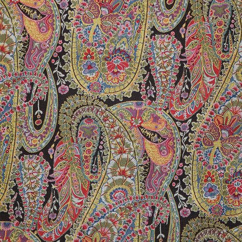 Hamilton Kerala Jet Woven Tapestry Floral Paisley