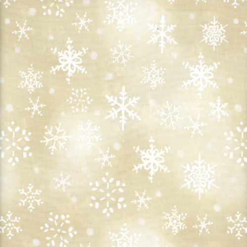Clothworks Fabrics Sue Zipkin Snowman Christmas Snowflakes Butter Yellow
