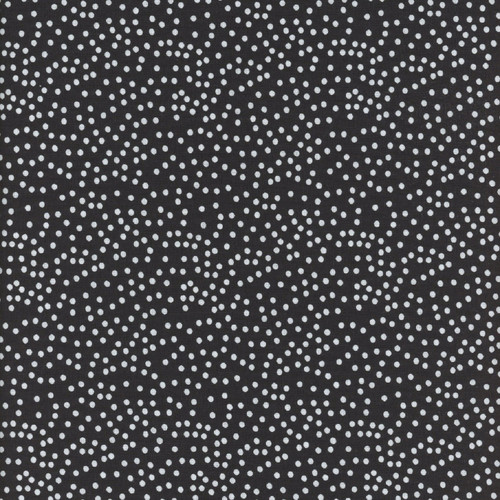 Clothworks Fabrics Sue Zipkin Snowman Christmas Dots Black and White
