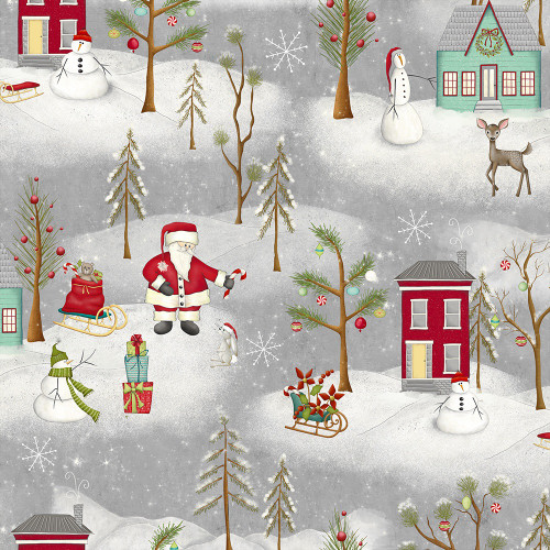 Windham Fabrics A Very Terri Christmas Terri Degenkolb Snow Day Silver