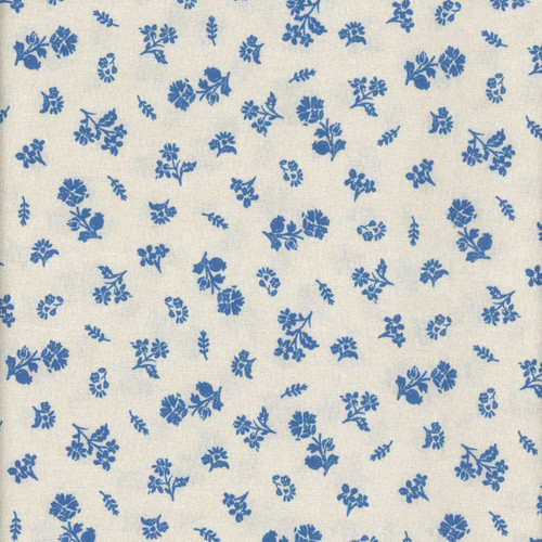 Windham Fabrics Banyan Floral Ivory Blue