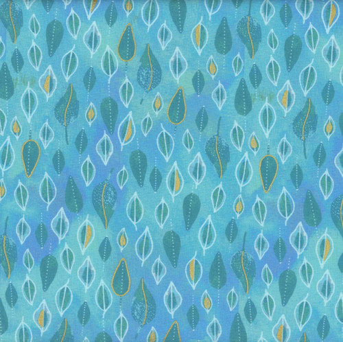 Windham Fabrics Ebb & Flow by Essoldo Design Turquoise Blue Trickle
