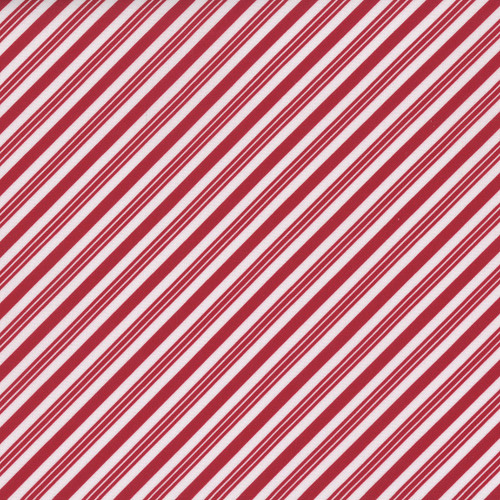 Timeless Treasures Fabrics Let It Snow Candy Cane Diagonal Stripes Red