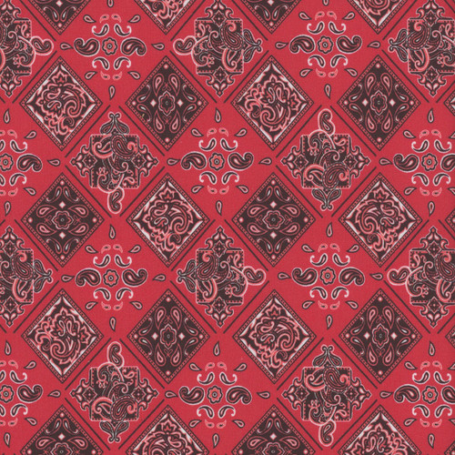 Timeless Treasures Fabrics Country Roads Red Bandana