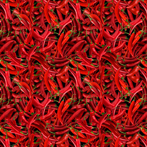 Timeless Treasures Fabrics Southwest Sunset Red Hot Chili Pepper
