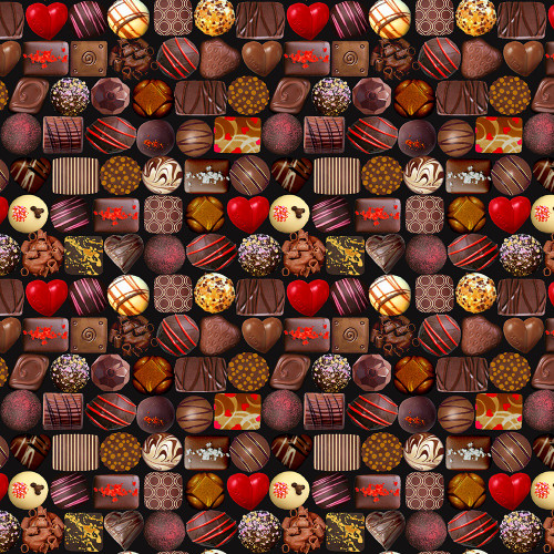 Timeless Treasures Fabrics Rendezvous Chocolate Chocolate Delight