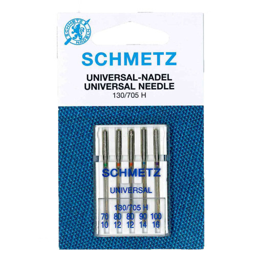 Schmetz Universal Machine Needles, Assorted Sizes 70/80/90/100 - 5/pkg.