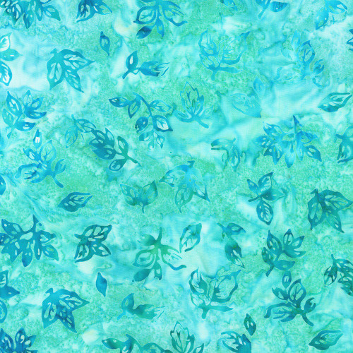 Robert Kaufman Fabrics Azure Breeze Artisan Batiks Spa Leaf Spray