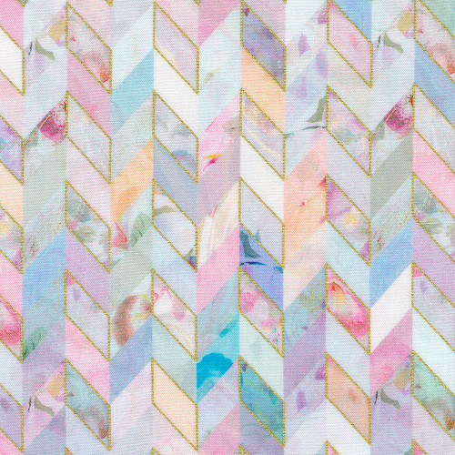 Robert Kaufman Fabrics Golden Vibes by Laura Skinner Pastel Marble Chevron