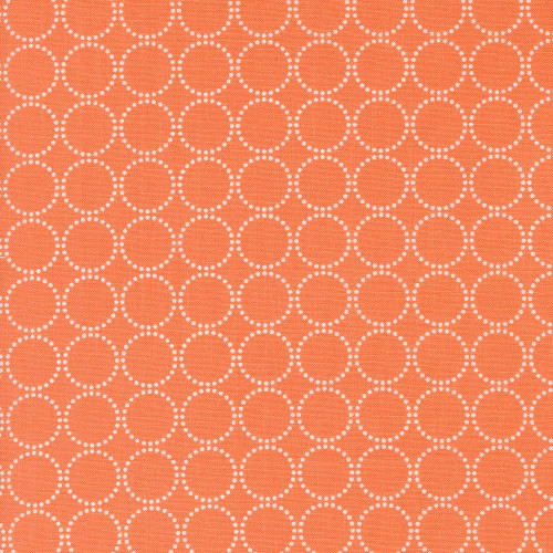 Moda Fabrics Coriander Colors Corey Yoder Orange Dotted Circles