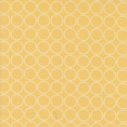 Moda Fabrics Coriander Colors Corey Yoder Yellow Dotted Circles