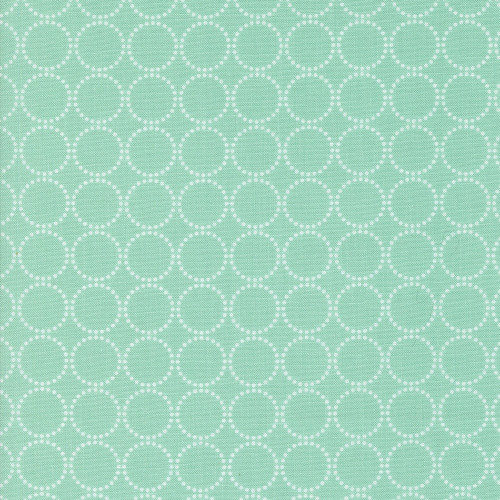 Moda Fabrics Coriander Colors Corey Yoder Aqua Dotted Circles