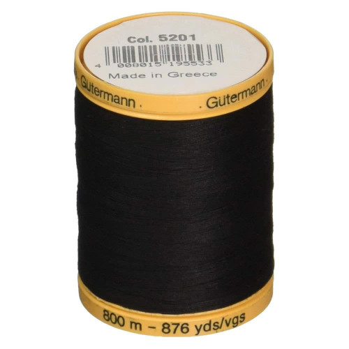 Gutermann Cotton Thread Black Jumbo Spool 876 yards