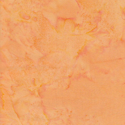 Island Batik Fabrics Batik Foundations  Mottle Cantalope Mottle