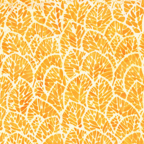 Windham Fabrics Morocco Anthology Batiks Yellow Leaf Collage Bargello