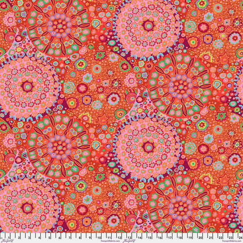 Free Spirit Fabrics Kaffe Fassett Perennials Tomato Mille Fiore