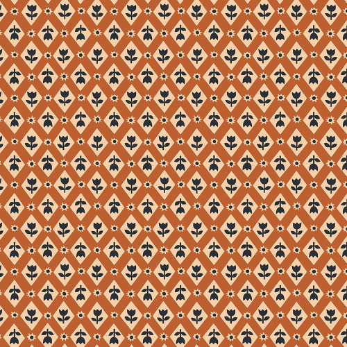 Moda Fabrics Favorite Flowers Ruby Star Society Spice Floral Lattice