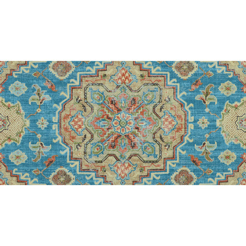 Covington Fabrics Jaya Prussian Blue Persian Rug Print