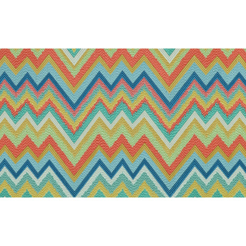 Covington Fabrics Zig Zag Multi Textured Flamestitch Print