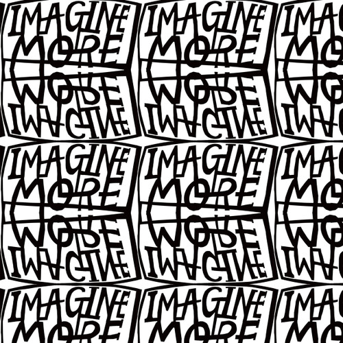Free Spirit Fabrics Collaboration Writing on the Wall Imagine White