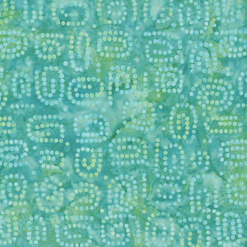 Wilmington Prints Sea Stars Batiks Green Dotty Dots