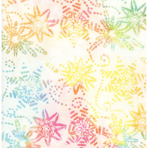 Timeless Treasures Fabrics Tonga Batiks Mini Starfish Quiltworx Shell Firework