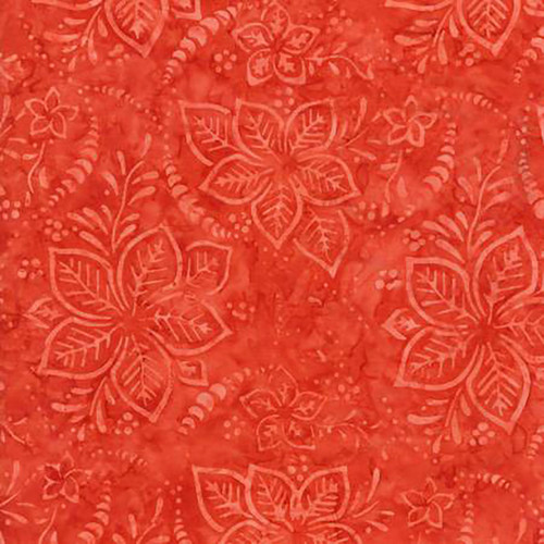 Timeless Treasures Fabrics Tonga Batiks Mini Starfish Quiltworx Orange Hibiscus