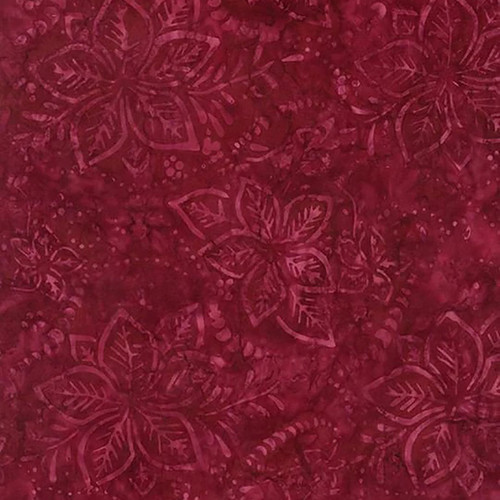 Timeless Treasures Fabrics Tonga Batiks Mini Starfish Quiltworx Garnet Hibiscus