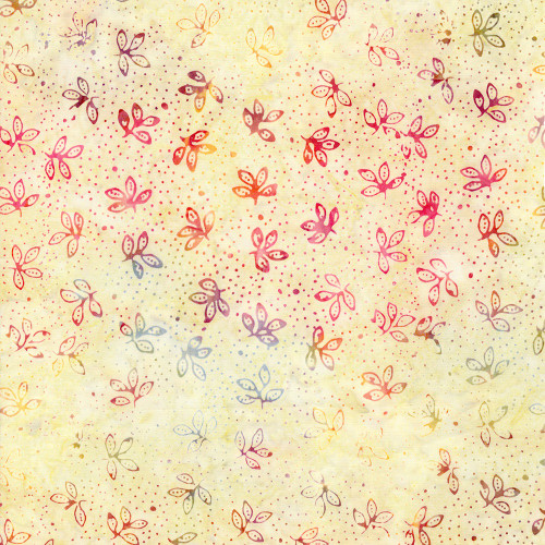 Timeless Treasures Fabrics Tonga Batiks Sunset Haze Dainty Petals And Dots