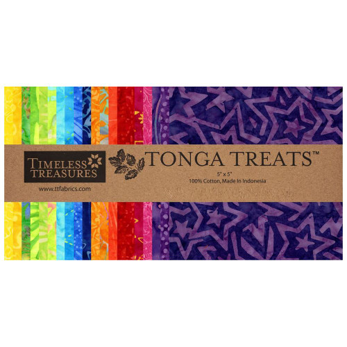 Timeless Treasures Fabrics Tonga Batiks Superstar Superstar Charm Squares 42 Five Inch
