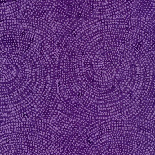Timeless Treasures Fabrics Tonga Batiks Superstar Violet Dotty Spiral