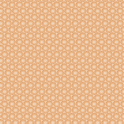 Benartex Fabrics Color it Sunshine Cherry Guidry Dahlia Geo Tangerine Orange