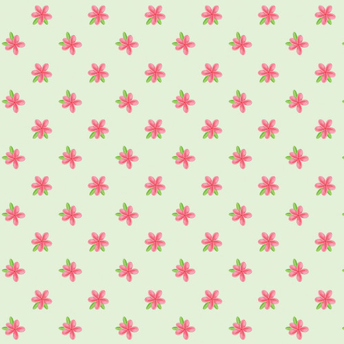 Benartex Fabrics Island Time by Andi Metz Tropical Flower Buds Light Green