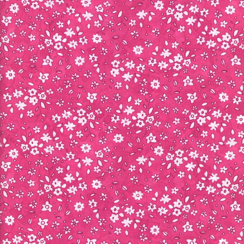Clothworks Fabrics Garden Fresh by Sue Zipkin Raspberry Pink Daisies
