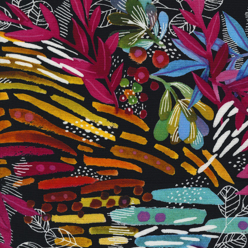 Moda Fabrics Playgrounds Amarilys Henderson Ink Modern Jungle