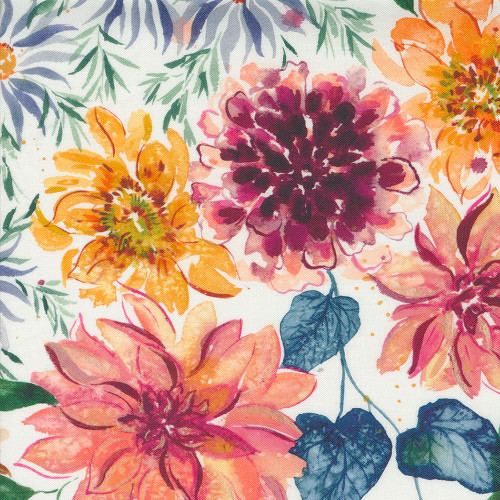 Moda Fabrics Floribunda Create Joy Project Multi Cloud Mixed Flowers