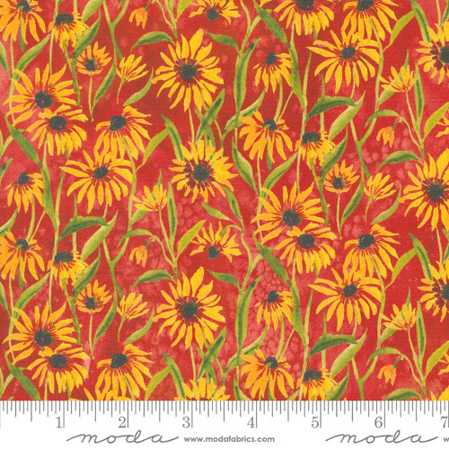 Moda Fabrics Floribunda Create Joy Project Red Spice Coneflowers