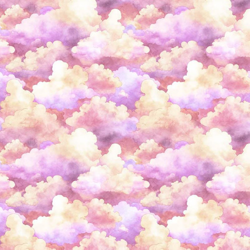 Quilting Treasures Fabrics Lil Wizards by Dan Morris Pink Clouds