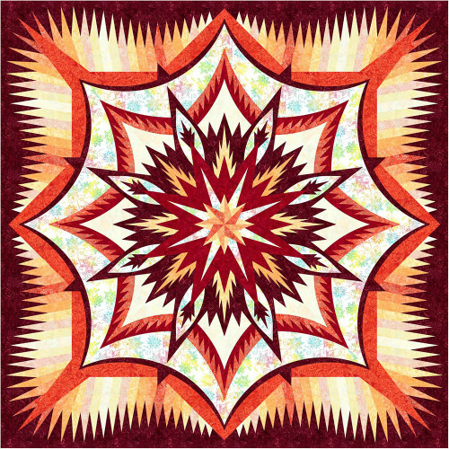 Timeless Treasures Fabrics Tonga Batik Starfish Cajun Spice Quilt Kit