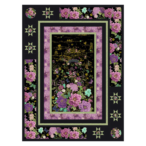 Timeless Treasures Fabrics Shizuka Artist's View  Quilt Kit