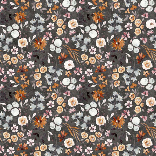 Quilting Treasures Fabrics Home Sweet Home Dan Morris Grey Floral