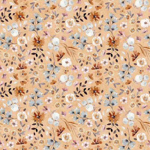 Quilting Treasures Fabrics Home Sweet Home Dan Morris Coral Floral
