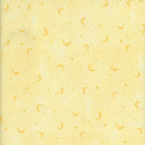 Timeless Treasures Fabrics Owl Always Love You Yellow Moons & Stars