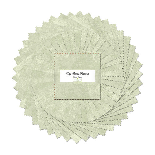 Wilmington Prints Dry Brush Essentials Pistachio Green 5 Karat Crystals 5 Inch Squares