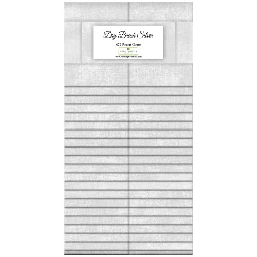 Wilmington Prints Dry Brush Essentials Silver Grey 40 Karat Crystals 2.5 Inch Strips