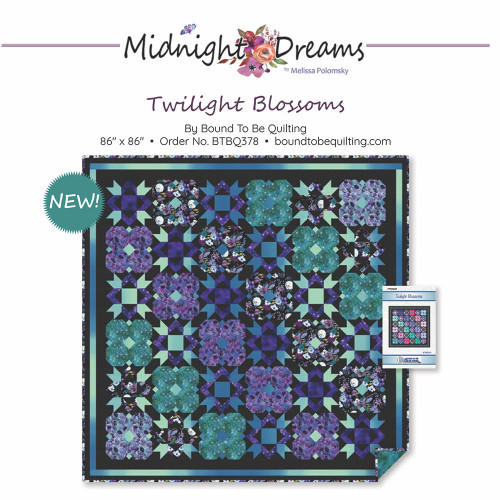 Twighlight Blossoms Quilt Pattern by Bound to be Quilting