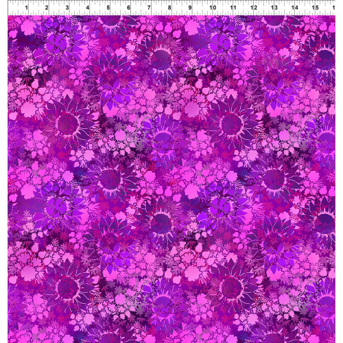 In The Beginning Fabrics I Dream In Color Jason Yenter Magenta Sunflower