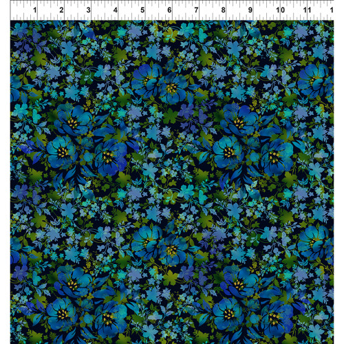 In The Beginning Fabrics I Dream In Color Jason Yenter Blue Mystic