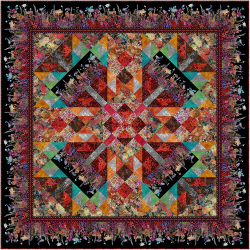 In The Beginning Fabrics I Dream In Color Jason Yenter Quilt Pattern