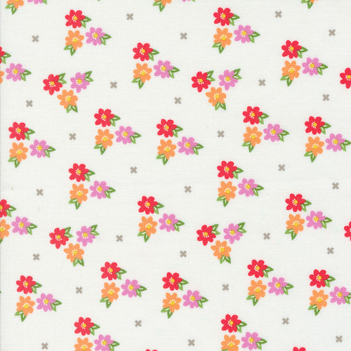 Moda Fabrics Laguna Sunrise Sherri & Chelsi Multi Cream Morning Glory